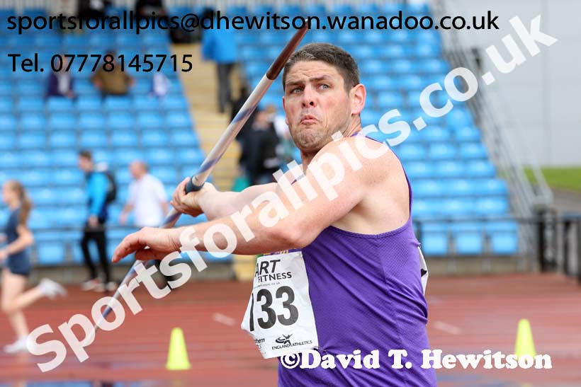 Senior mens javelin, Northern Championships, Sport City, Manchester. Photo: David T. Hewitson/Sports for All Pics